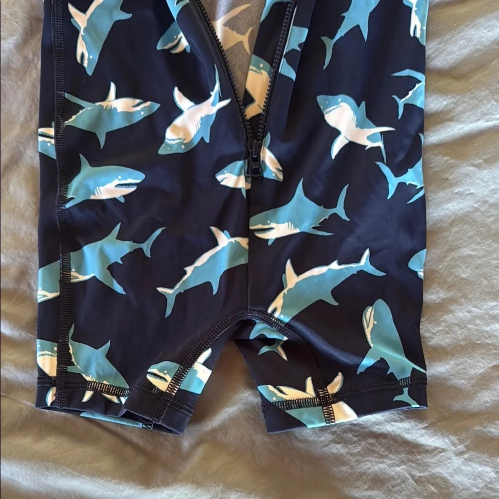 Hanna Andersson Blue Shark Pattern Rashguard - Picture 4 of 4